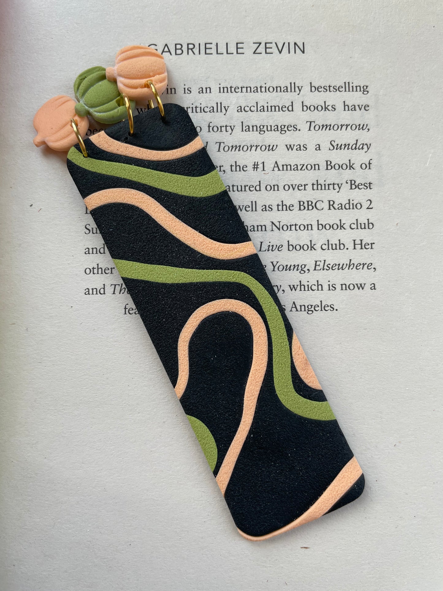 Pumpkin Clay Bookmark