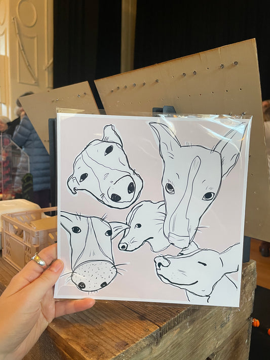 Silly Whippet Print