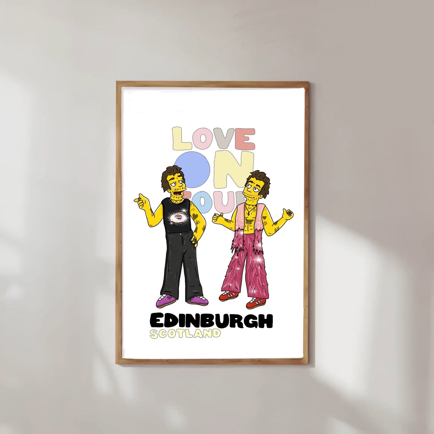 Harry Styles Simpsons Edinburgh Poster