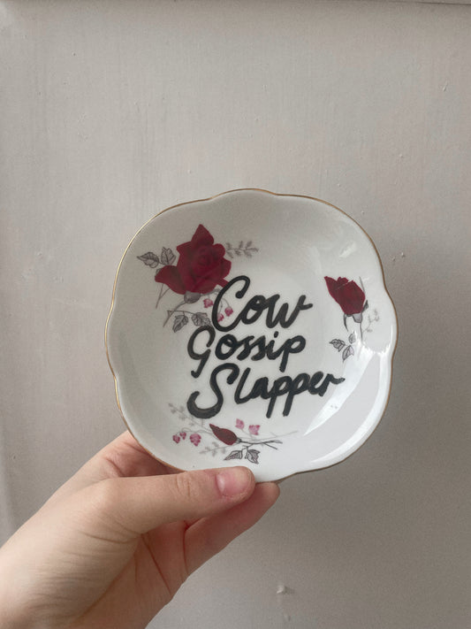 Cow Gossip Slapper Dish