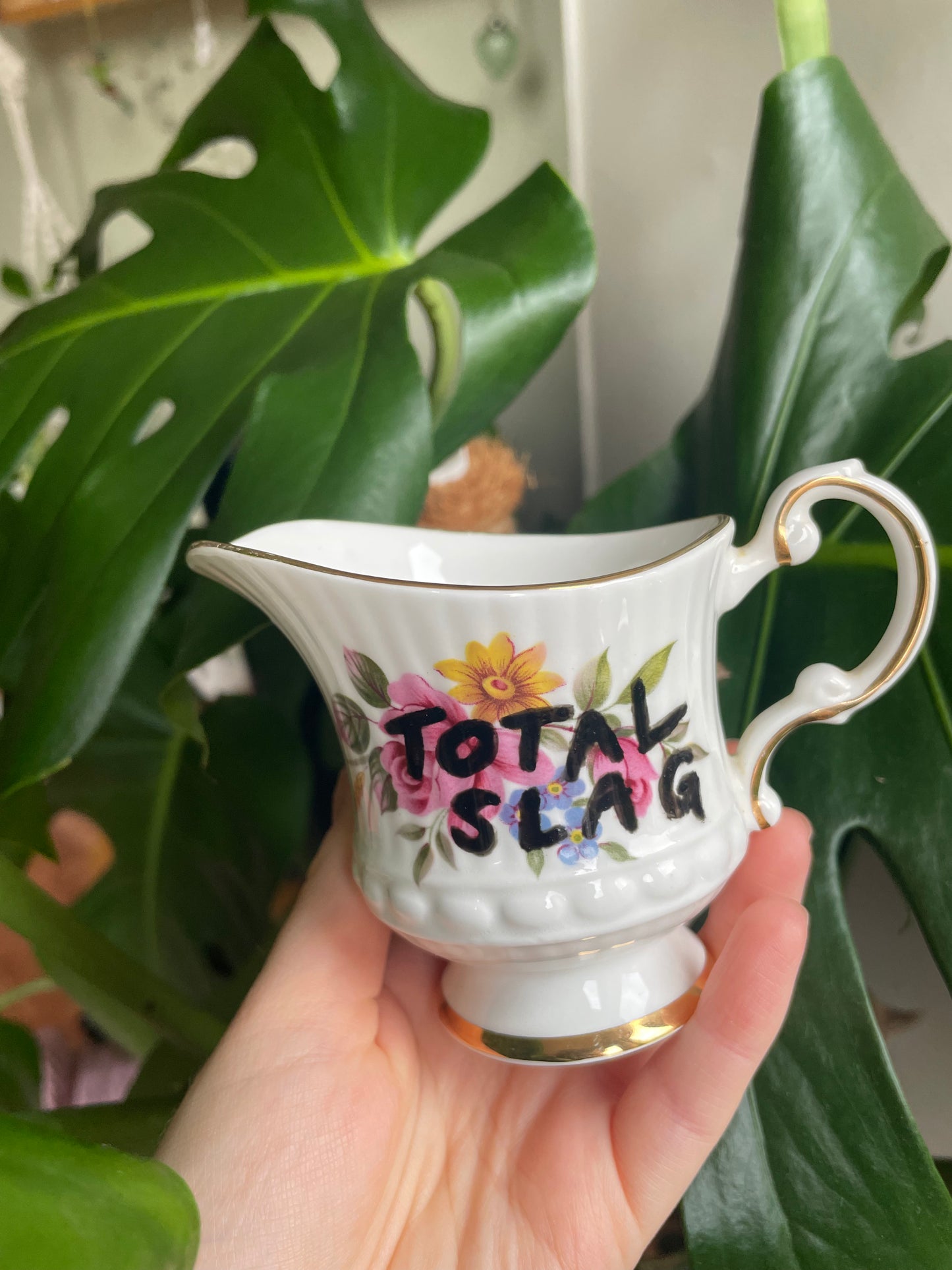 Total Slag Vintage Milk Jug