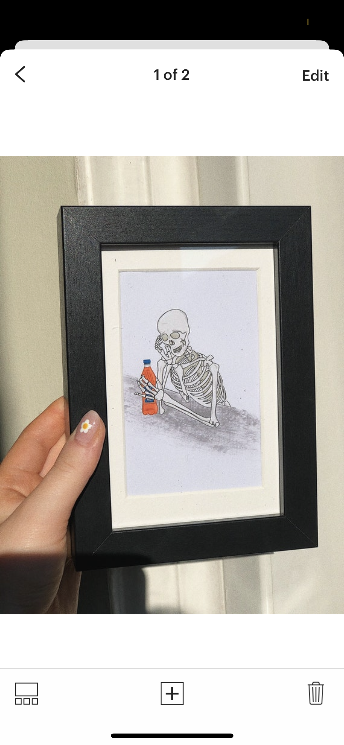 Sad Irn Bru Skeleton Print