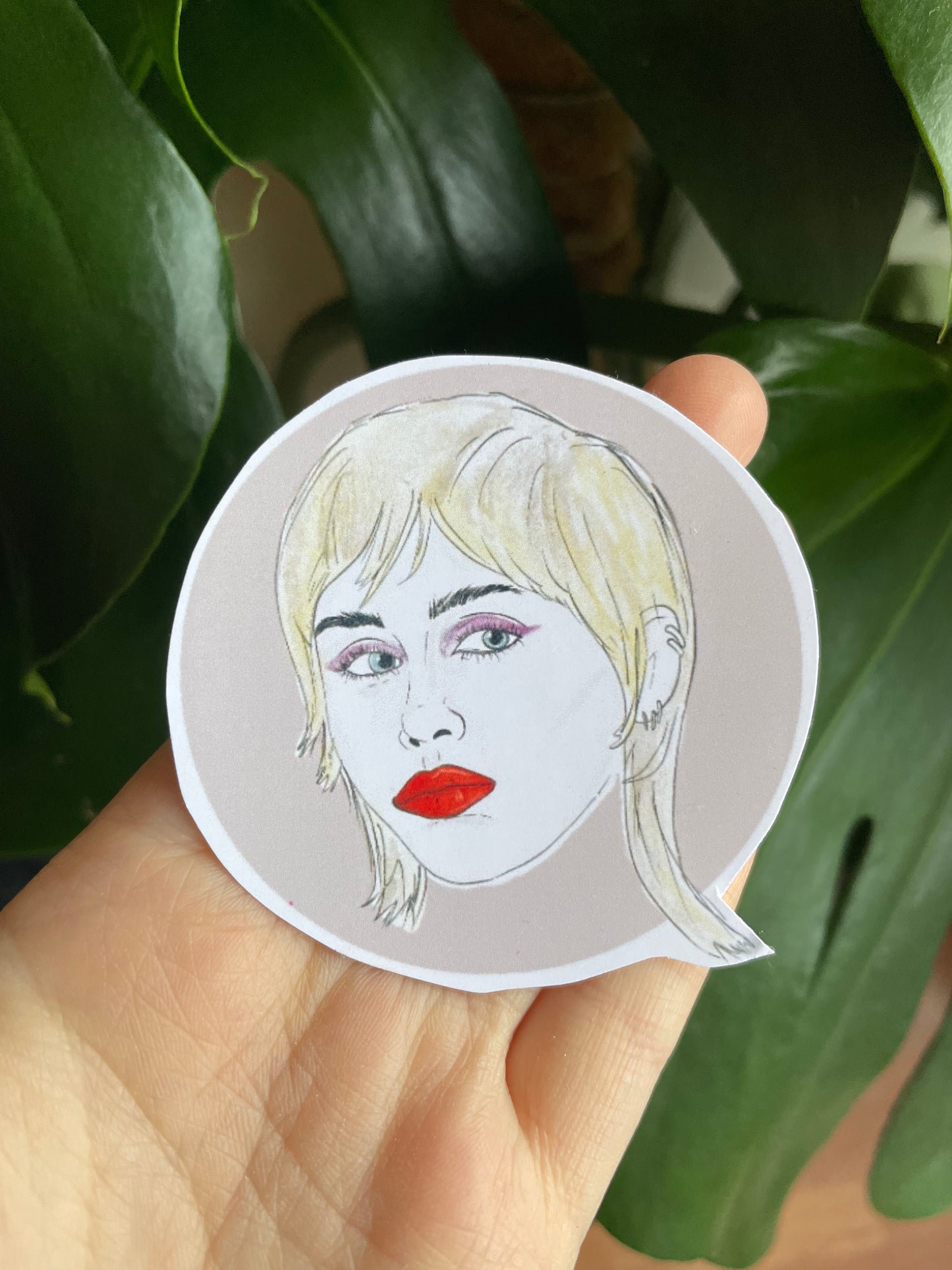 Miley Cyrus Sketchy Sticker