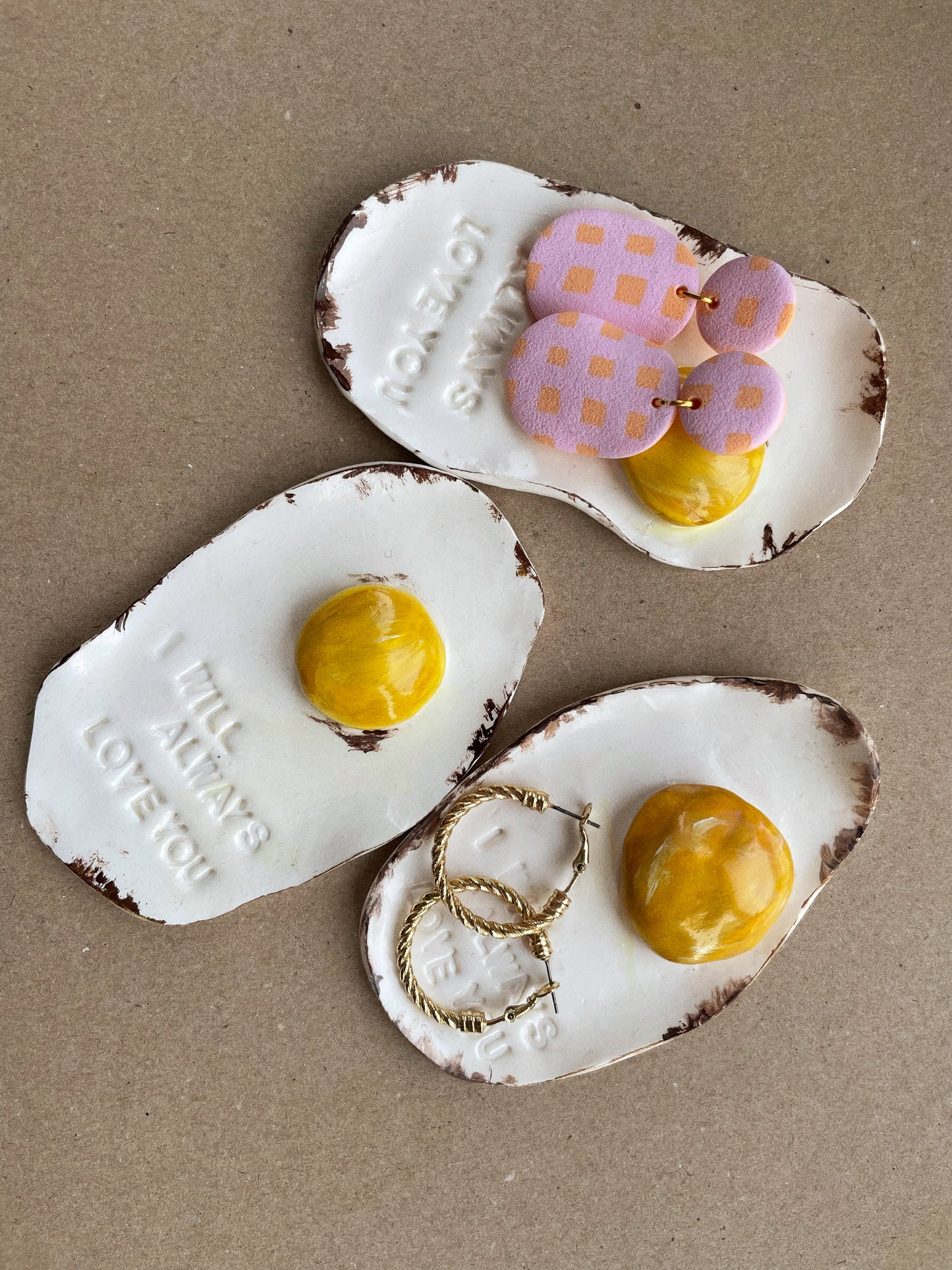 Keep Driving - Egg Yolk Lyric Trinket Dish