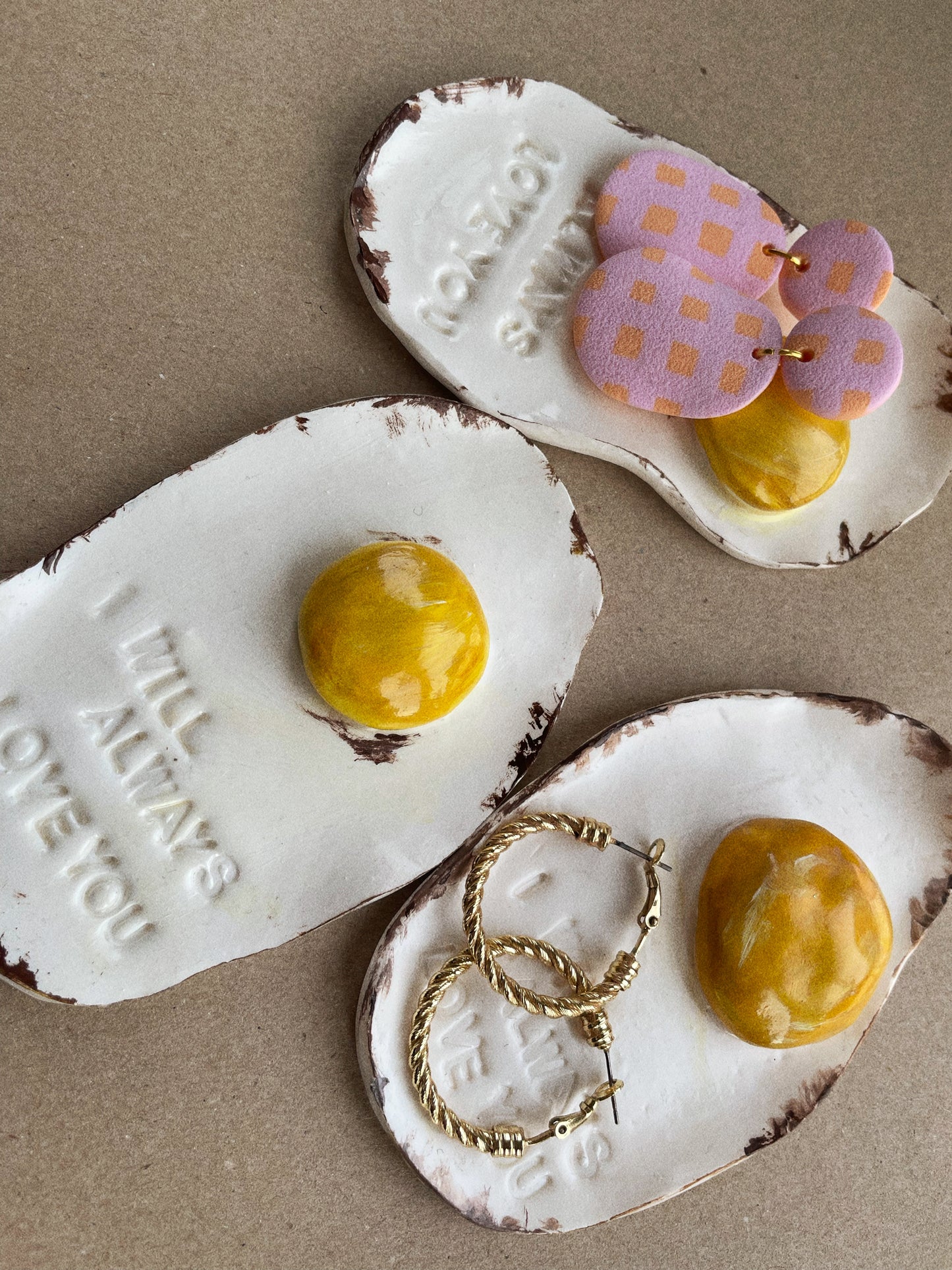 Keep Driving - Egg Yolk Lyric Trinket Dish