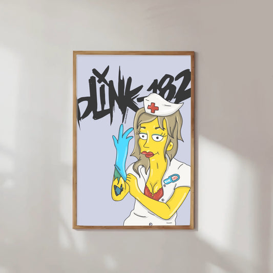 Cartoon Blink Album Cover Print