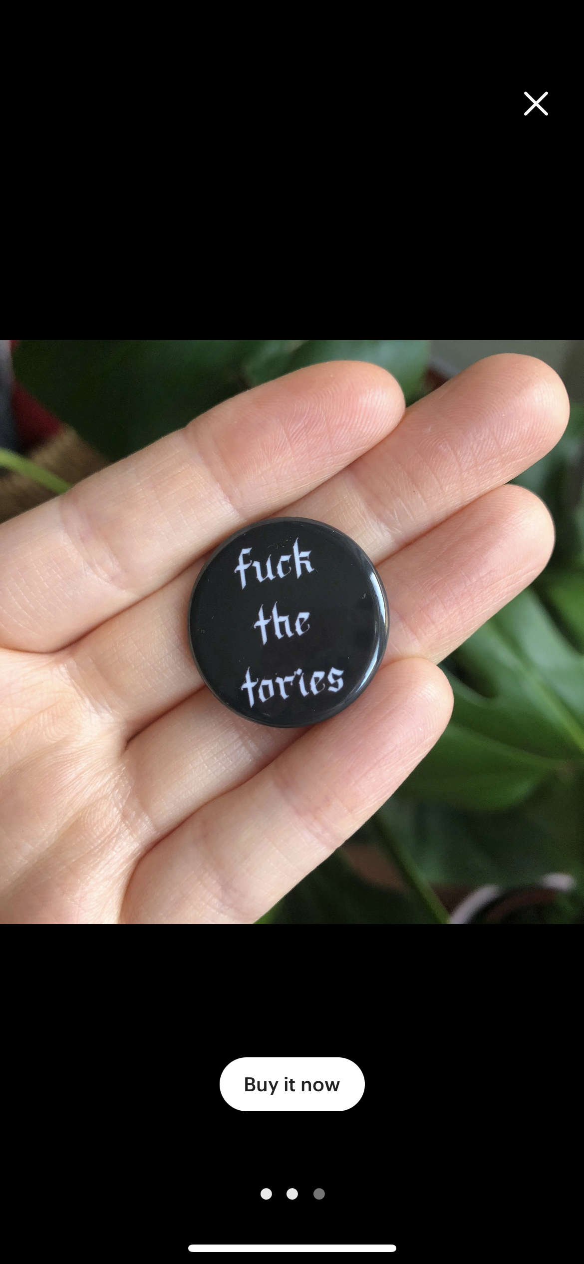 Fuck the Tories Button Badge