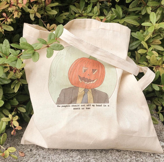 Pumpkin Dwight Tote Bag