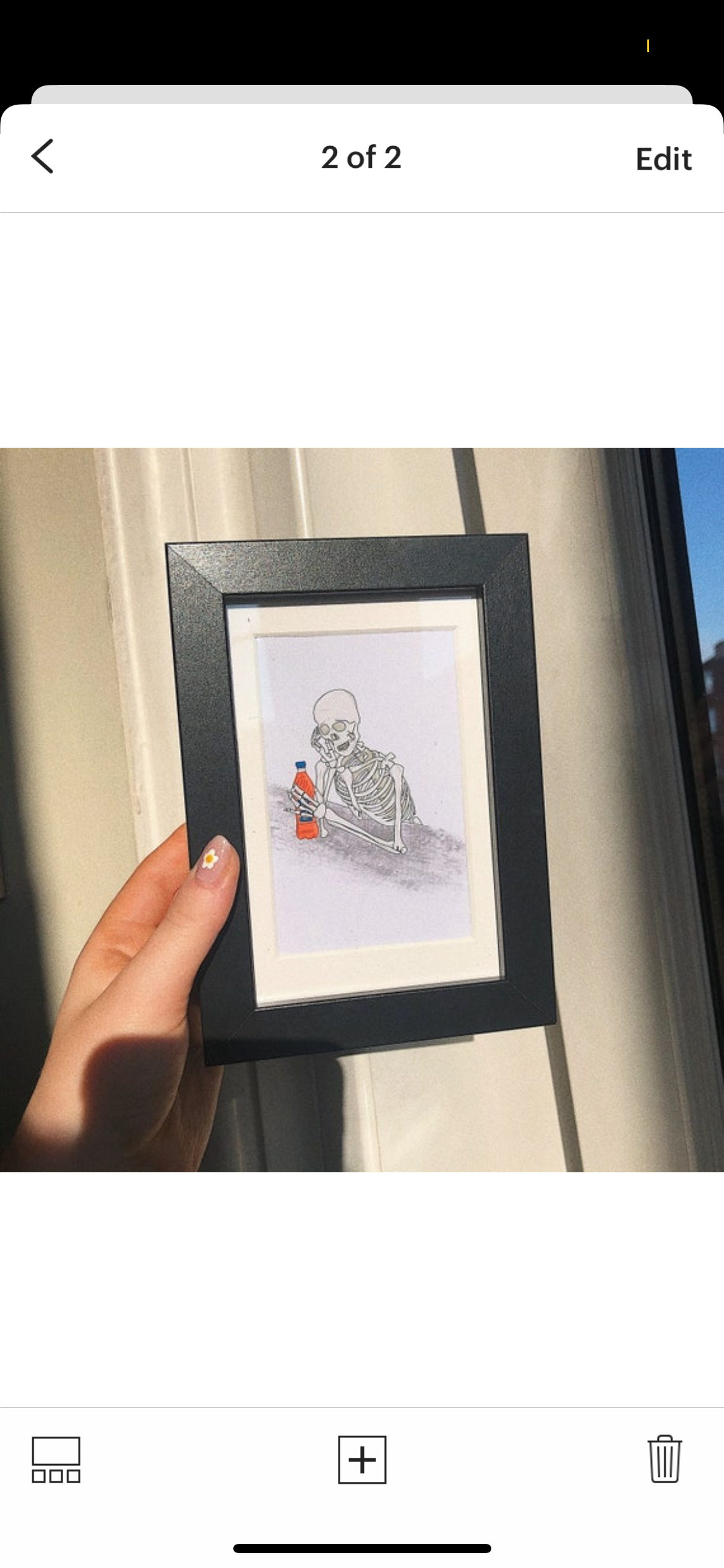 Sad Irn Bru Skeleton Print